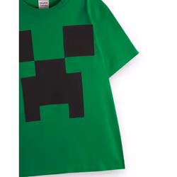 Minecraft Short Sleeved T-Shirt (Boys Green) - 5-6 Years
