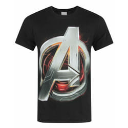 Marvel Short Sleeved T-Shirt (Mens Black)