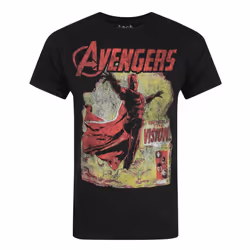 Marvel Short Sleeved T-Shirt (Mens Black)