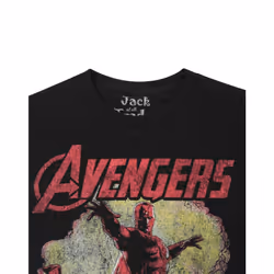 Marvel Short Sleeved T-Shirt (Mens Black)
