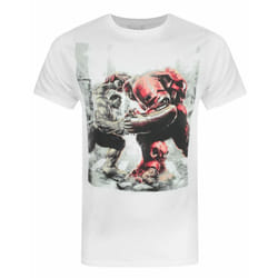 Marvel Short Sleeved T-Shirt (Mens White) - Small
