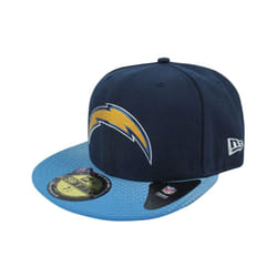 New Era Fitted Flat Cap (Unisex Blue) - 7 1/8