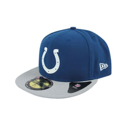 New Era Fitted Flat Cap (Unisex Blue) - 7 1/8