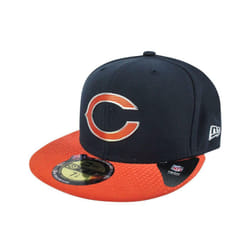 New Era Fitted Flat Cap (Unisex Blue)