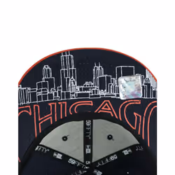 New Era Fitted Flat Cap (Unisex Blue)