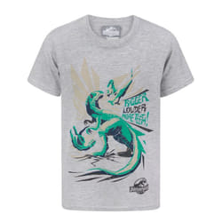 Jurassic World Official Boys Bigger Teeth T-Shirt - 3-4 Years, Grey