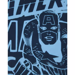 Marvel Short Sleeved T-Shirt (Mens Blue) - Small