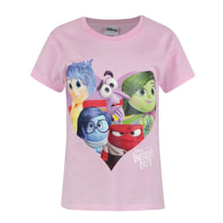 Disney Inside Out Short Sleeved T-Shirt (Girls Pink)