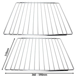 Universal Adjustable Extendable Oven Shelf (310 x 360-590mm, Pack of 2)