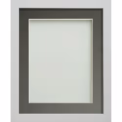 Frame Company Allington, Single picture frame, Glass, MDF, Plastic, Grey, White, Table, Wall, 12.7 x 12.7 cm, Square