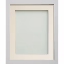 Frame Company Allington, Single picture frame, Glass, MDF, Plastic, Ivory, White, Table, Wall, 17.8 x 12.7 cm, Rectangular