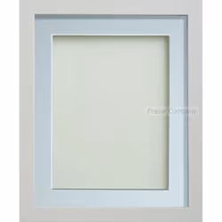 Frame Company Allington, Single picture frame, Foil, MDF, Plastic, Blue, White, Wall, 40.6 x 30.5 cm, Rectangular