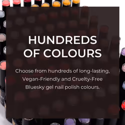 Bluesky Gel Nail Polish, Tartan Punk 80607, Dark Red, Long Lasting, Chip Resistant, 10 ml (Requires Drying Under UV LED Lamp)