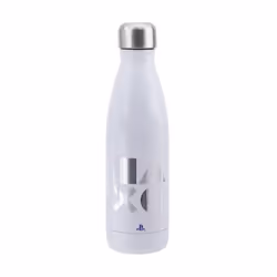 Paladone PS5, 500 ml, Daily usage, Silver, White, Stainless steel, Screw lid, Pattern