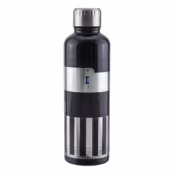 Paladone Darth Vader Lightsaber Metal Water Bottle, 500 ml, Daily usage, Black, Silver, Stainless steel, Man/Woman, Sport lid