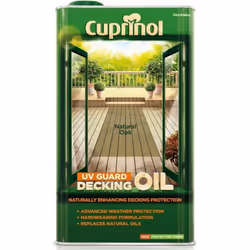 Cuprinol UV Guard Decking Oil 5L Natural Oak