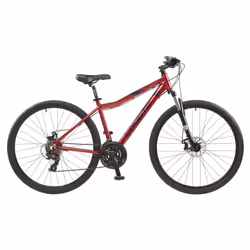 Coyote Alpine Ladies Hybrid Bicycle, 700c - Red - 15"
