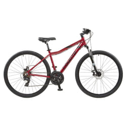 Coyote Alpine Ladies Hybrid Bicycle, 700c - Red - 15"