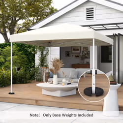 Outsunny Tent Weight Base 4pcs Gazebo Foot Leg Pole Anchor Weights Marquee