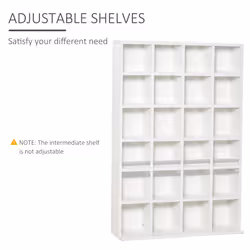 HOMCOM DVD CD Media Storage Cabinet Racks Wooden Shelf Video Bookcase - Additional view 4