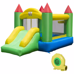 HOMCOM Bouncy Castle with Slide Inflatable Bouncer Kids Jumper Bounce Castle - Additional view 8