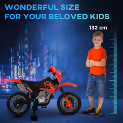 HOMCOM 6V Kids Electric Motorbike Motorcycle Ride On for 3-6 Years Red - Additional view 6