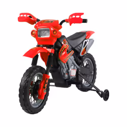 HOMCOM 6V Kids Electric Motorbike Motorcycle Ride On for 3-6 Years Red - Additional view 8