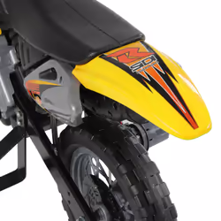 HOMCOM Kid's Yellow Ride-On Electric Motorbike | Battery Powered Toy Motorcycle