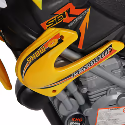 HOMCOM Kid's Yellow Ride-On Electric Motorbike | Battery Powered Toy Motorcycle