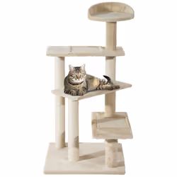 PawHut Cat Tree Scratcher, Climbing Post, Kitten Pets Scratching Furniture Tower - Additional view 8