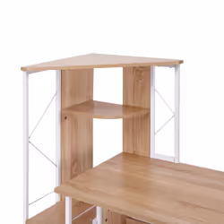 HOMCOM Computer PC Laptop Desk Table Shelf 2 Drawers Bookstore workstation - Additional view 6