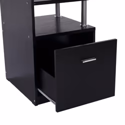 HOMCOM Wood Computer Desk Laptop Workstation Drawer Shelf for Home Office - Additional view 7