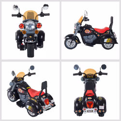 HOMCOM 6V Kids Electric Motorbike Child Ride On Toy w/ Lights Sound Black - Additional view 7