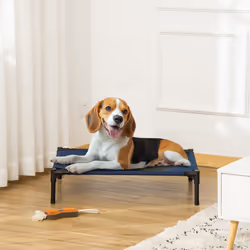 PawHut Pet Puppy Raised Bed Cot Dog Cat Elevated Cots Trampoline Indoor Outdoor