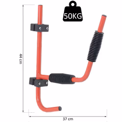 HOMCOM Kayak Wall Mount Rack Heavy Duty Storing Storage Hangers Canoe W/ Fixings - Additional view 7