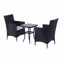 Outsunny Bistro Garden Furniture Set | Rattan Furniture Set - Additional view 5