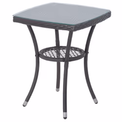 Outsunny Rattan Garden Furniture Set | Set of Rattan Chairs With Table