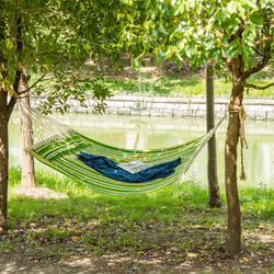 Outsunny Hammock Outdoor Garden Camping Hanging Swing Portable Travel Green