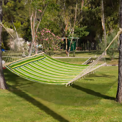 Outsunny Hammock Outdoor Garden Camping Hanging Swing Portable Travel Green - Additional view 5