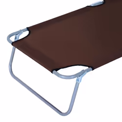 Outsunny Garden Folding Chair Sun Lounger Bed Outdoor Recliner Seat w/ Sunshade - Additional view 5