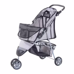 PawHut Cat & Dog Stroller | Kitten & Puppy Pram Dog Stroller