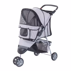 PawHut Cat & Dog Stroller | Kitten & Puppy Pram Dog Stroller - Additional view 7