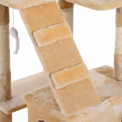 PawHut Cat Tree Scratcher Activity Centre, Scratching Post w/ Cat House, Bed - Additional view 7