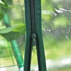 Outsunny Walk In Greenhouse Garden Clear PVC Frame Shelves Reinforced Plant Grow - Additional view 7