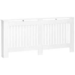 HOMCOM Radiator Cover Painted Slatted MDF Cabinet Lined Grill 172x19x81cm