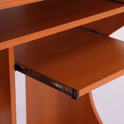HOMCOM Computer Table Study Desk with Sliding Keyboard Tray, Cherry Wood - Additional view 7