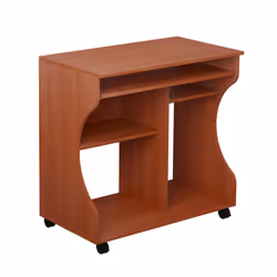 HOMCOM Computer Table Study Desk with Sliding Keyboard Tray, Cherry Wood - Additional view 8