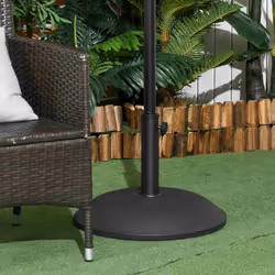 Outsunny 20kg Patio Sun Umbrella Base Durable Parasol Garden Stand Cement Round - Additional view 5