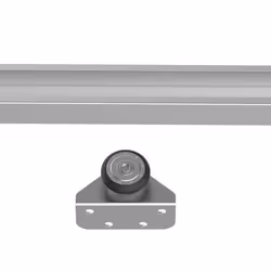 HOMCOM Modern Sliding Barn Door Hardware Kit Track System Gear Set Divider - Additional view 8
