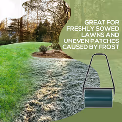 Outsunny 30 L Lawn Roller Large Heavy Duty Metal Sand or Water Filled - Additional view 4